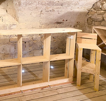 gallerie image amenagement cave a vin - Patchwork 7