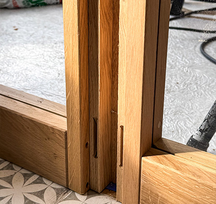 gallerie image pose verriere bois cuisine - Patchwork 5