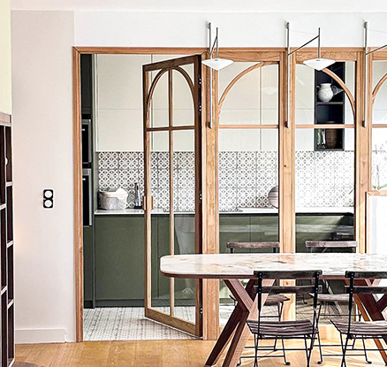 gallerie image pose verriere bois cuisine - Patchwork 8