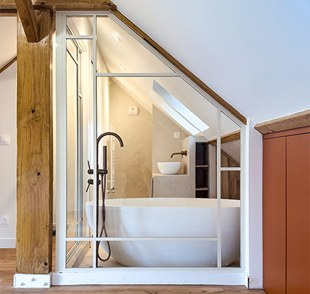 gallerie image pose verriere salle de bain - Patchwork 5