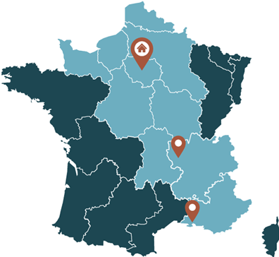 carte de france zone interventions
